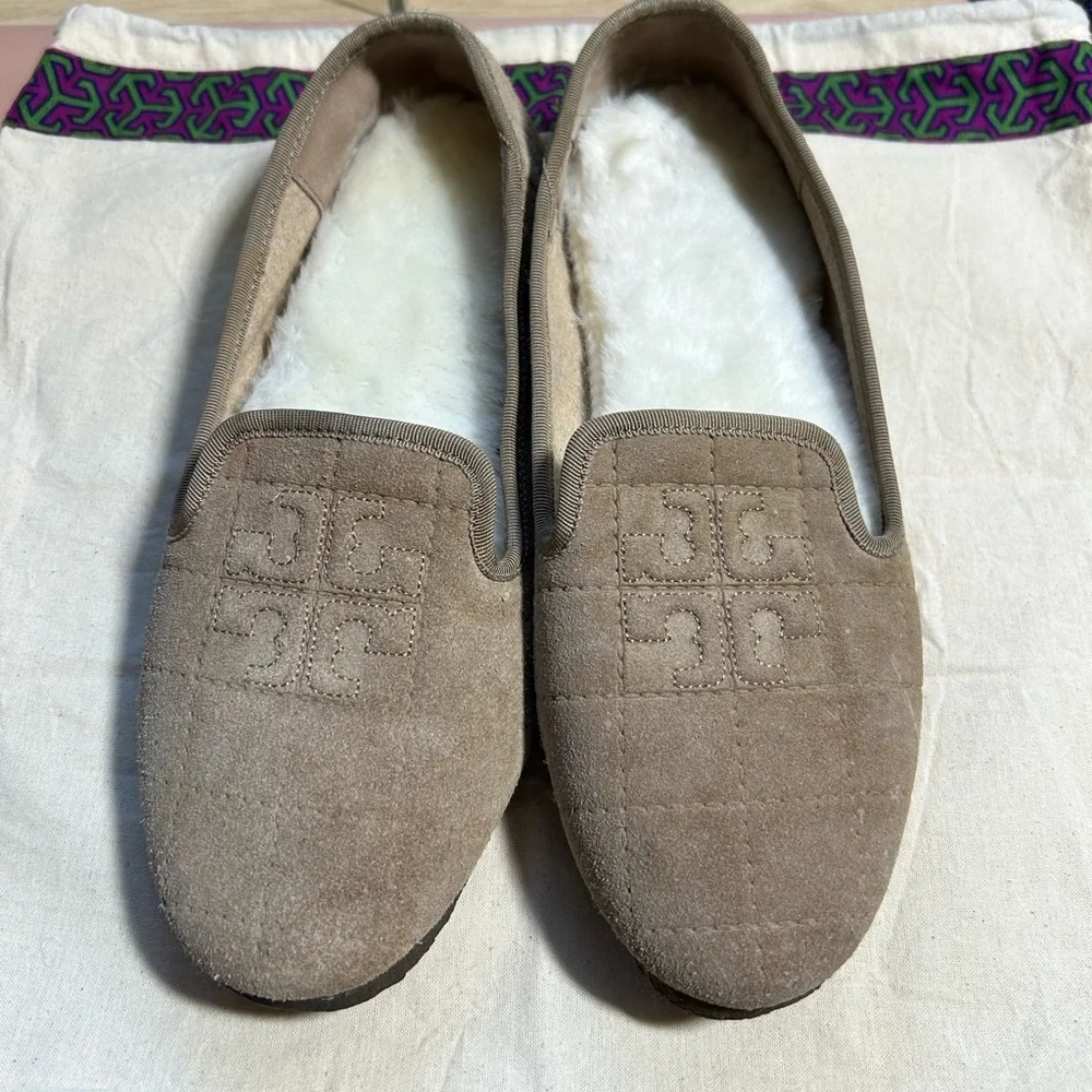 Tory Burch Tan Slippers- new inner soles- Size 10 - Picture 5 of 8